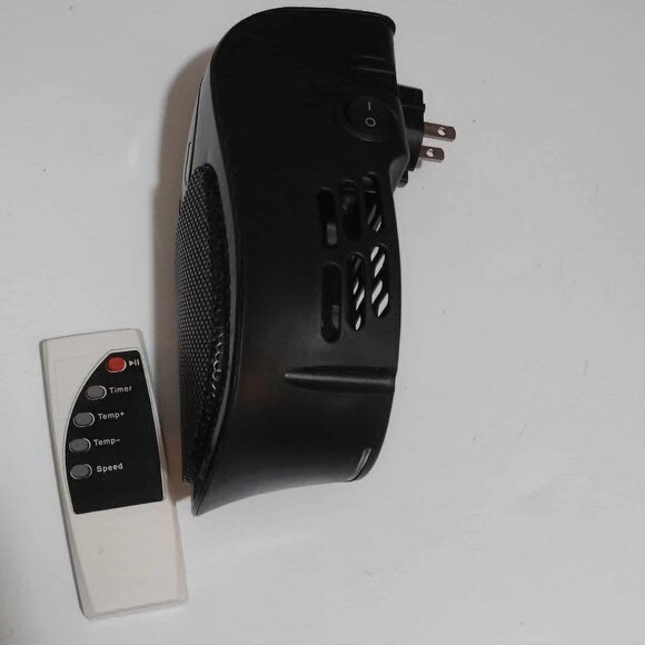 Nearly New Remote Control Black Dual Electric Heater Bundle - Picture 2 of 5
